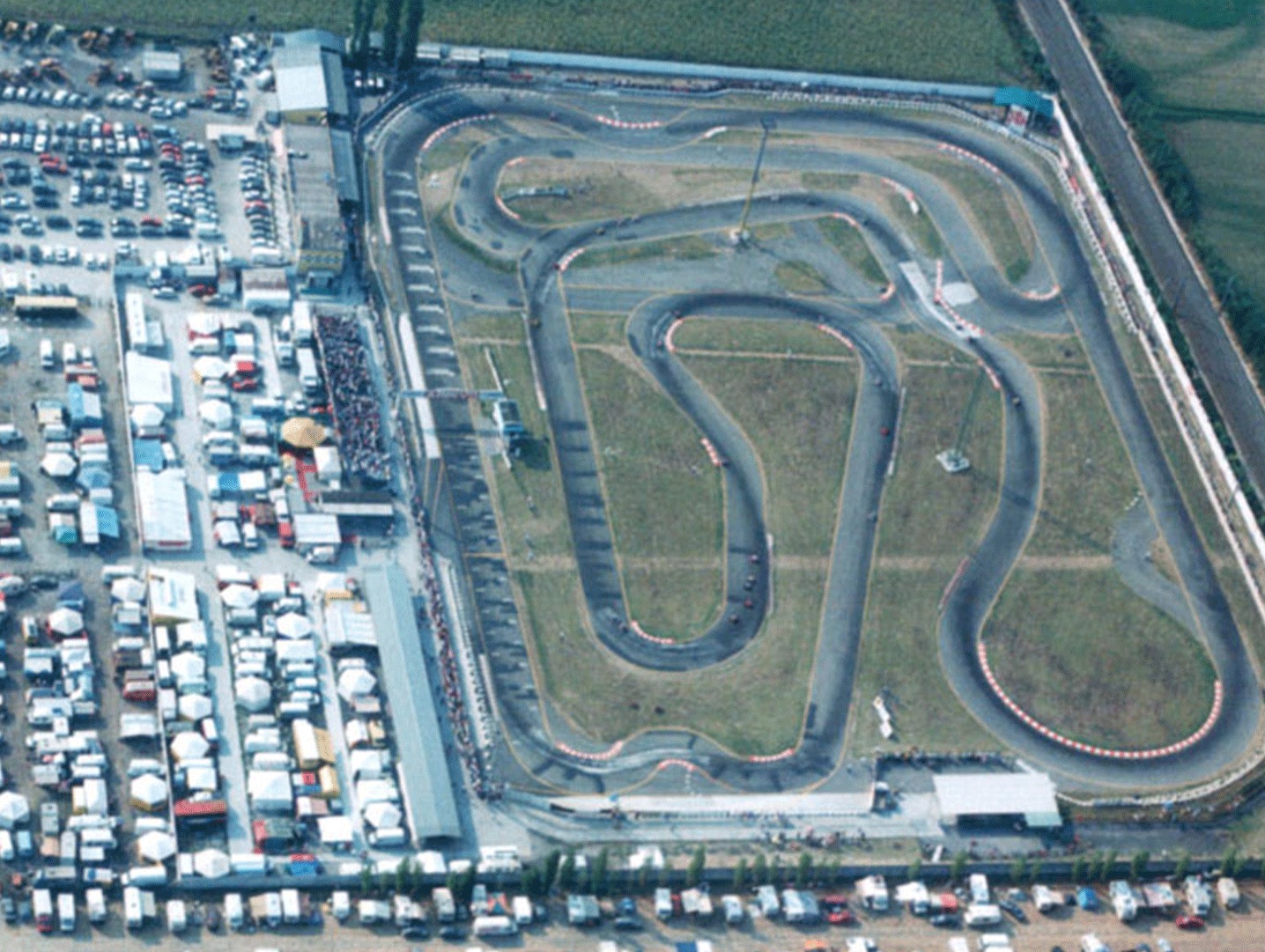 An arial view of our track.
